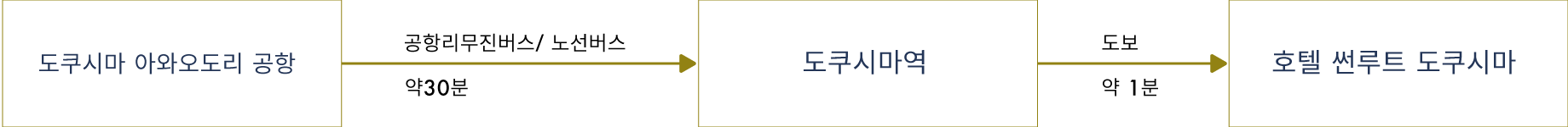 도쿠시마 아오오도리 공항에서 공항리무진버스/노선버스를 타고 약 30분(편도 800엔) 이동후 도쿠시마역 도착. 도보 1분거리에 호텔 썬루트 도쿠시마가 있음.